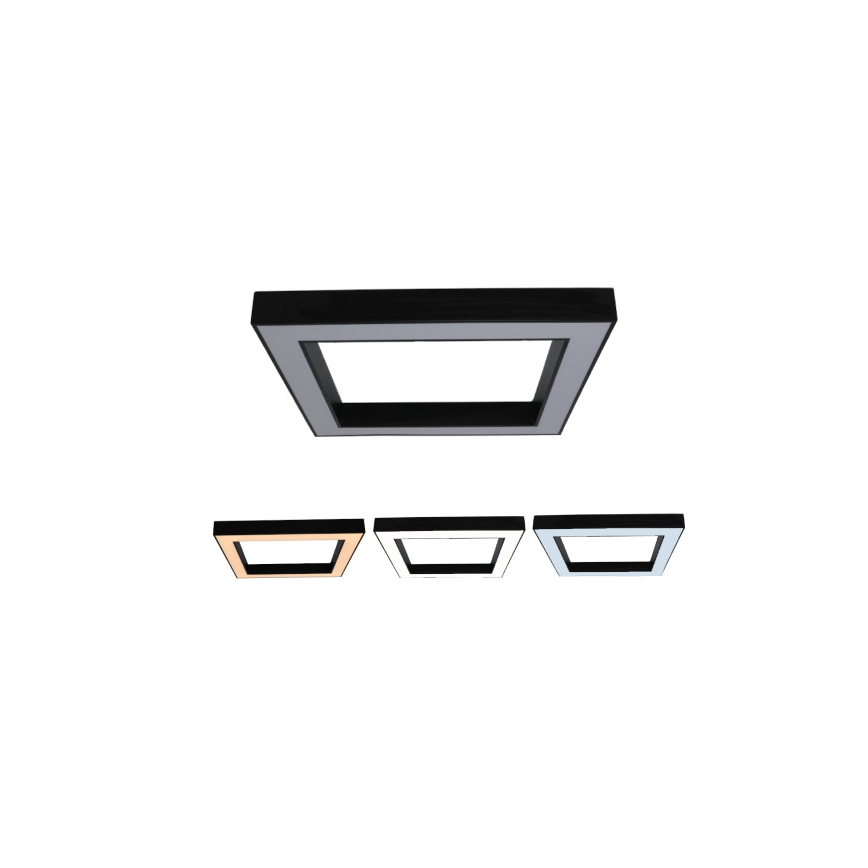 Luminaria de techo LED/100W/230V 3000/4000/6500K 80x80 cm negra