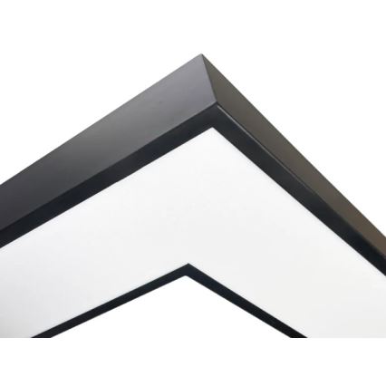Luminaria de techo LED/100W/230V 3000/4000/6500K 80x80 cm negra