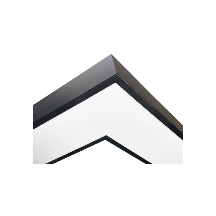 Luminaria de techo LED/100W/230V 3000/4000/6500K 80x80 cm negra