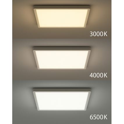 Luminaria de techo LED/24W/230V 3000/4000/6500K 30x30 cm blanca