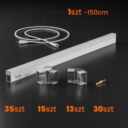 Luminaria de techo LED HEXAGON LED/280W/85-265V 4000K 313x298 cm CRI 90 IP54 blanca