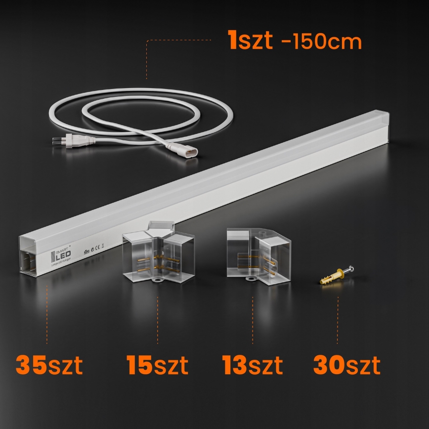 Luminaria de techo LED HEXAGON LED/280W/85-265V 6500K 313x298 cm CRI 90 IP54 blanca