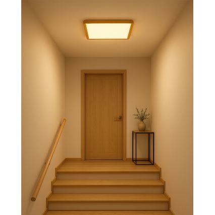 Luminaria de techo LED/32W/230V 3000/4000/6500K 40x40 cm beige