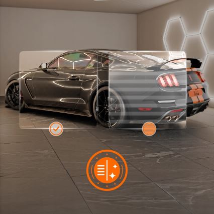 Luminaria de techo LED HEXAGON LED/384W/85-265V 4000K 484x243 cm IRC 90 IP54 blanco