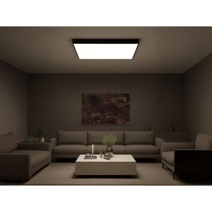 Luminaria de techo LED/480W/230V 3000/4000/6500K 120x120 cm negra