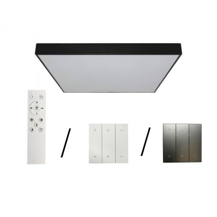 Luminaria de techo LED/480W/230V 3000/4000/6500K 120x120 cm negra