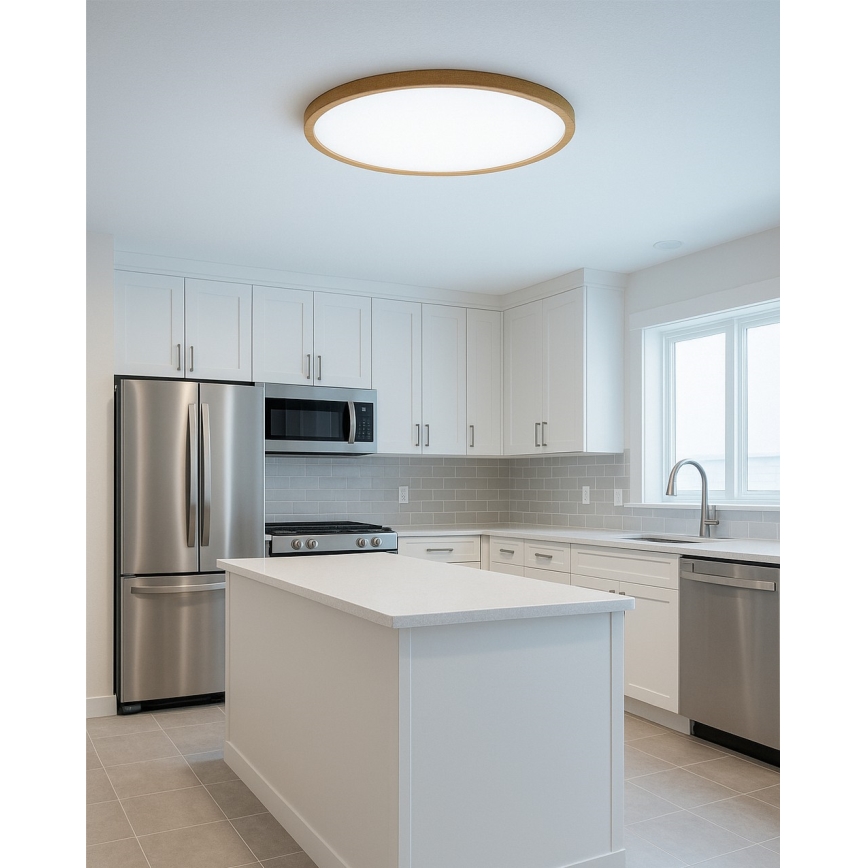 Luminaria de techo LED LED/32W/230V 3000/4000/6500K Ø 40 cm beige