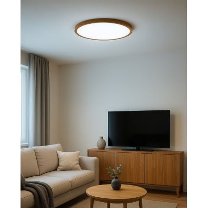 Luminaria de techo LED LED/32W/230V 3000/4000/6500K Ø 40 cm beige