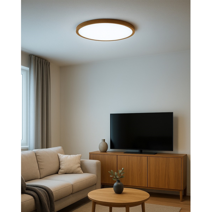 Luminaria de techo LED LED/32W/230V 3000/4000/6500K Ø 40 cm beige