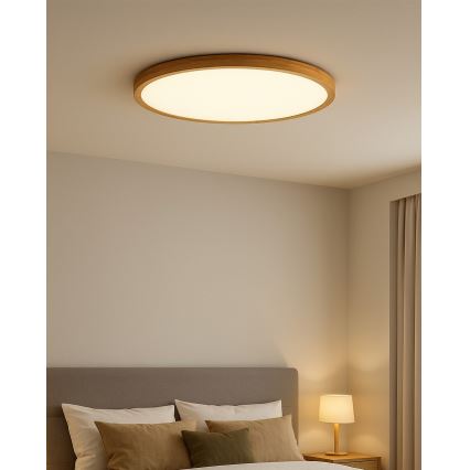 Luminaria de techo LED LED/32W/230V 3000/4000/6500K Ø 40 cm beige