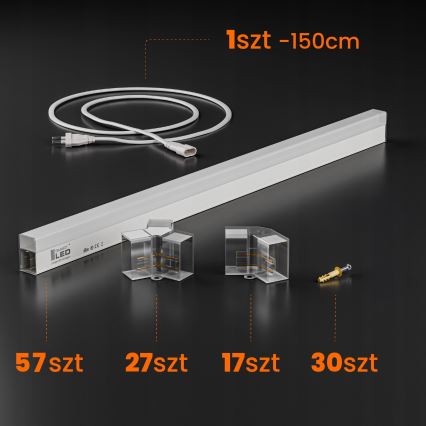 Lámpara de techo LED HEXAGON LED/456W/85-265V 4000K 522x298 cm CRI 90 IP54 blanco