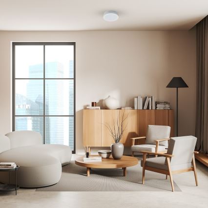 Luminaria de techo LED para baño MARLON LED/12W/230V Ø 18 cm IP54 blanca