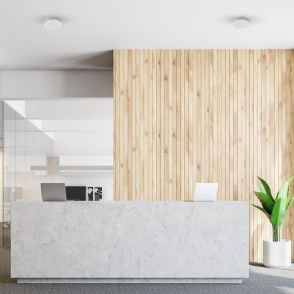 Luminaria de techo LED para baño MARLON LED/12W/230V Ø 18 cm IP54 blanca