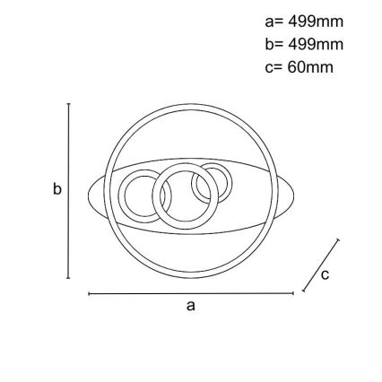 Luminaria de techo LED regulable 105W/230V 3000-6500K + mando a distancia