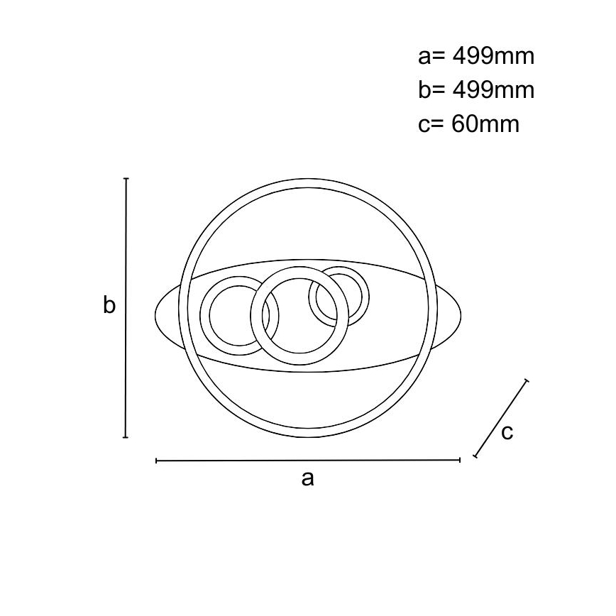 Luminaria de techo LED regulable 105W/230V 3000-6500K + mando a distancia