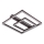 Luminaria de techo LED regulable 95W/230V 3000-6500K + mando a distancia