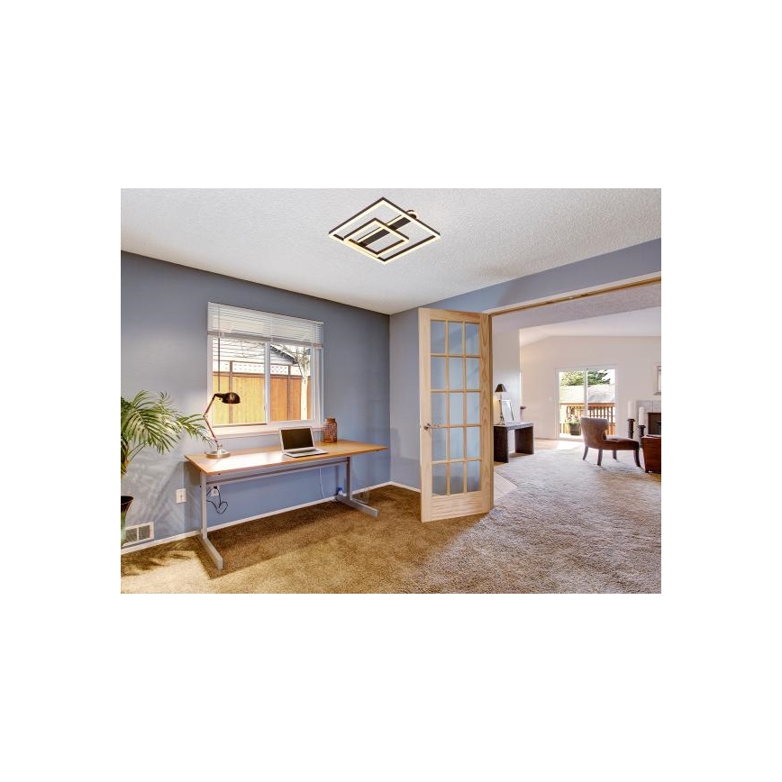 Luminaria de techo LED regulable 95W/230V 3000-6500K + mando a distancia