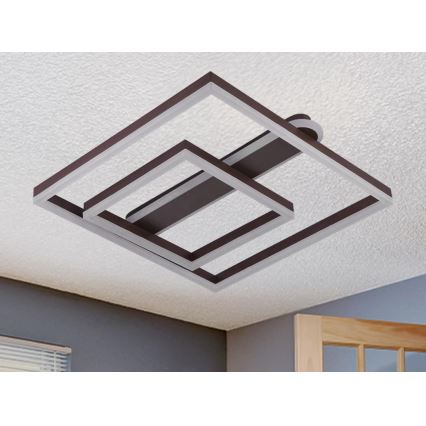 Luminaria de techo LED regulable 95W/230V 3000-6500K + mando a distancia
