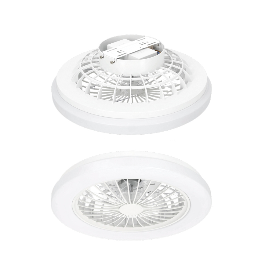 Lámpara de techo LED regulable con ventilador VENTELUX LED/24W/230V 3000/4000/6500K Ø 45 cm blanca + control remoto