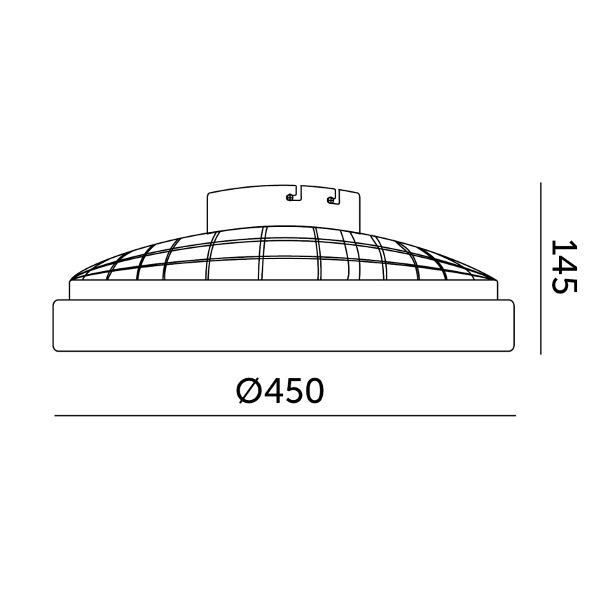 Lámpara de techo LED regulable con ventilador VENTELUX LED/24W/230V 3000/4000/6500K Ø 45 cm blanca + control remoto