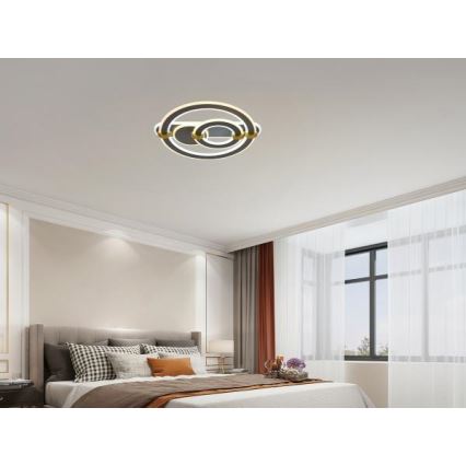 Luminaria de techo LED regulable LED/120W/230V 3000-6500K + mando a distancia