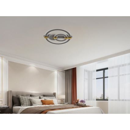 Luminaria de techo LED regulable LED/120W/230V 3000-6500K + mando a distancia