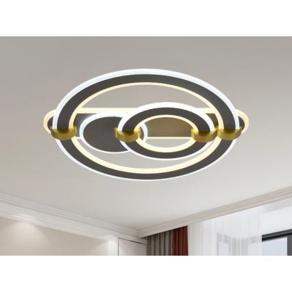 Luminaria de techo LED regulable LED/120W/230V 3000-6500K + mando a distancia