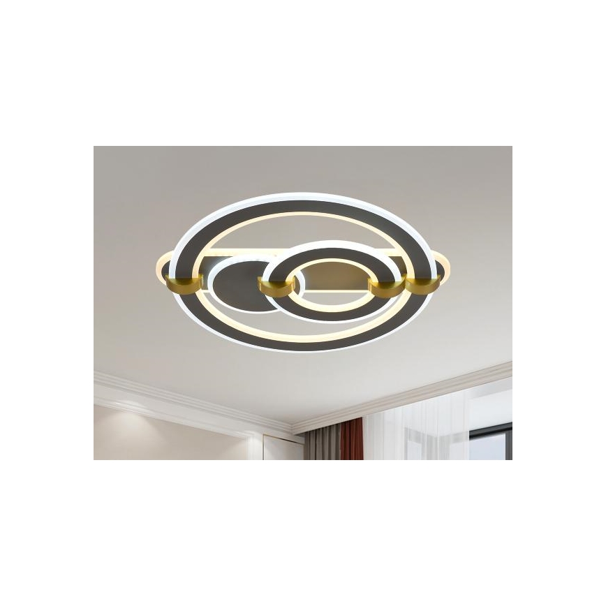 Luminaria de techo LED regulable LED/120W/230V 3000-6500K + mando a distancia