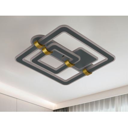 Luminaria de techo LED regulable LED/140W/230V 3000-6500K + control remoto