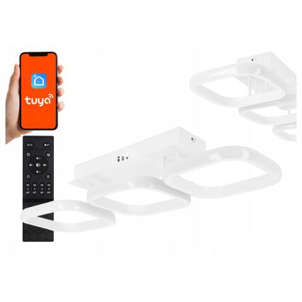 Lámpara de techo LED regulable LED/33W/230V 3000-6500K blanca Wi-Fi Tuya + mando a distancia