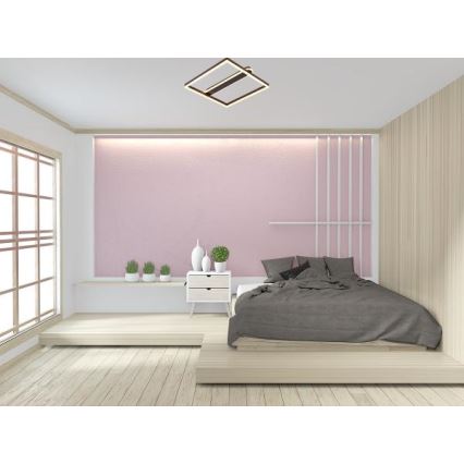 Luminaria de techo LED regulable LED/60W/230V 3000-6500K + control remoto
