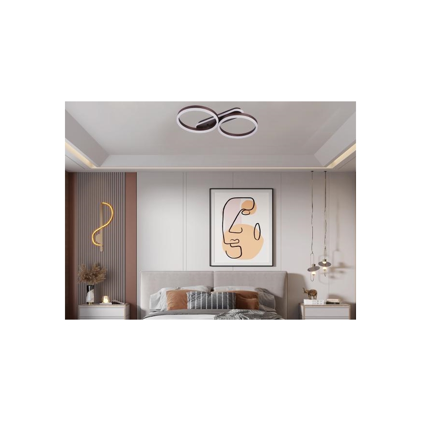 Luminaria de techo LED regulable LED/60W/230V 3000-6500K + mando a distancia