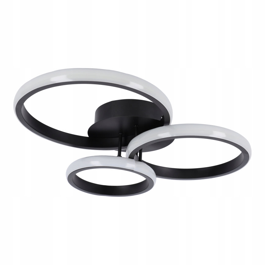 Lámpara de techo LED regulable LED/70W/230V 3000-6500K negra + mando a distancia