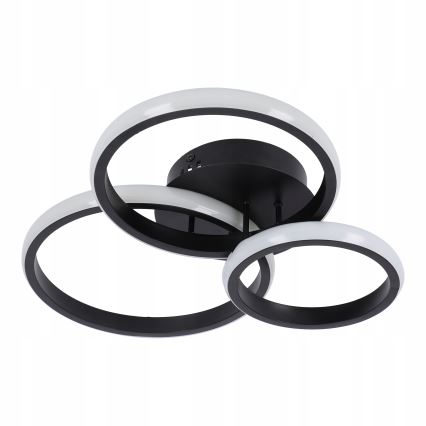 Lámpara de techo LED regulable LED/70W/230V 3000-6500K negra + mando a distancia