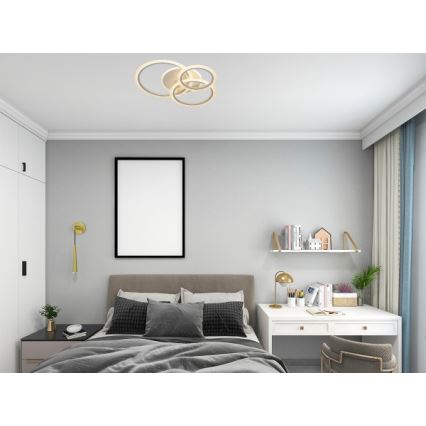 Luminaria de techo LED regulable LED/90W/230V 3000-6500K + mando a distancia
