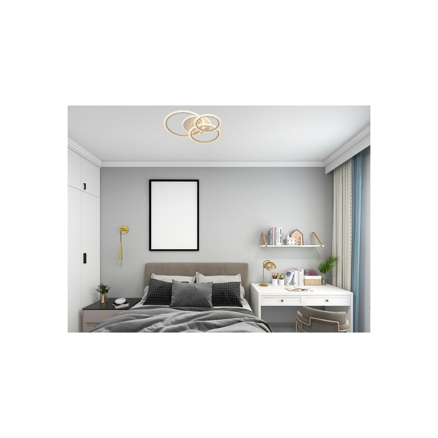 Luminaria de techo LED regulable LED/90W/230V 3000-6500K + mando a distancia