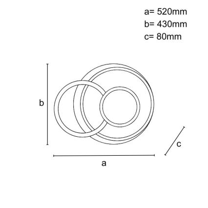 Luminaria de techo LED regulable LED/95W/230V 3000-6500K + mando a distancia