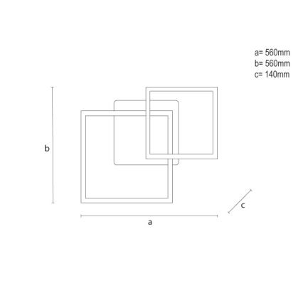 Luminaria de techo LED RGBW regulable LED/75W/230V 3000-6500K + mando a distancia