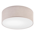Luminaria de techo MONTE 1xE27/60W/230V Ø 35 cm beige