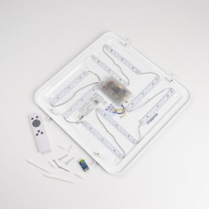 Luminaria de techo LED regulable LED/42W/230V 3000-6500K 49x49 cm blanca + mando a distancia