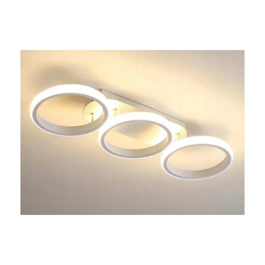 Luminaria de techo LED regulable LED/30W/230V 3000-6500K blanca Wi-Fi Tuya + mando a distancia