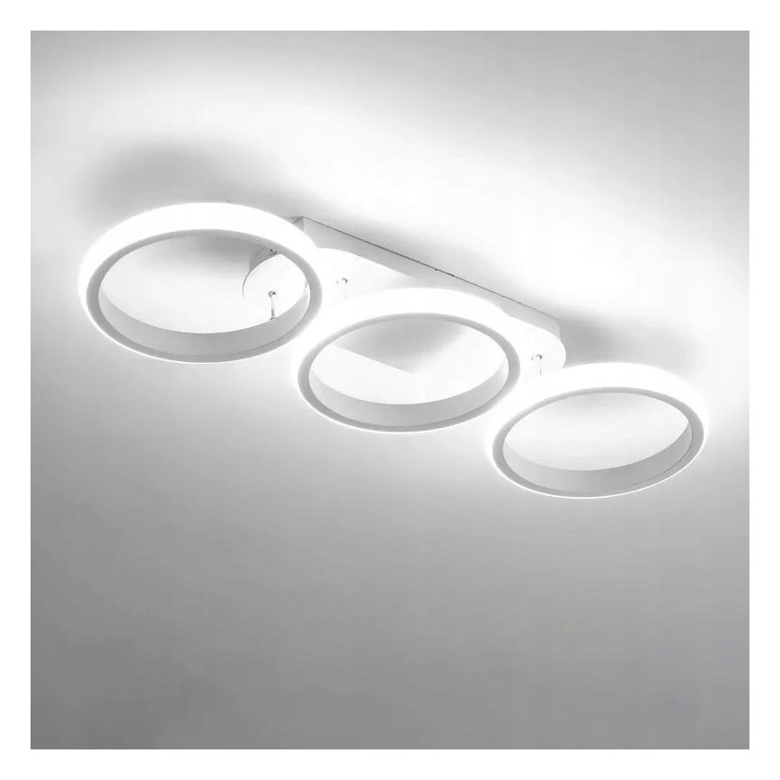 Luminaria de techo LED regulable LED/30W/230V 3000-6500K blanca Wi-Fi Tuya + mando a distancia