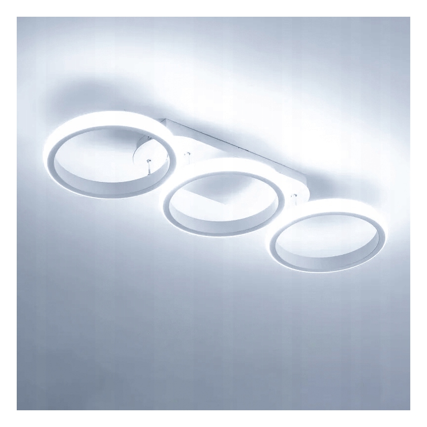 Luminaria de techo LED regulable LED/30W/230V 3000-6500K blanca Wi-Fi Tuya + mando a distancia