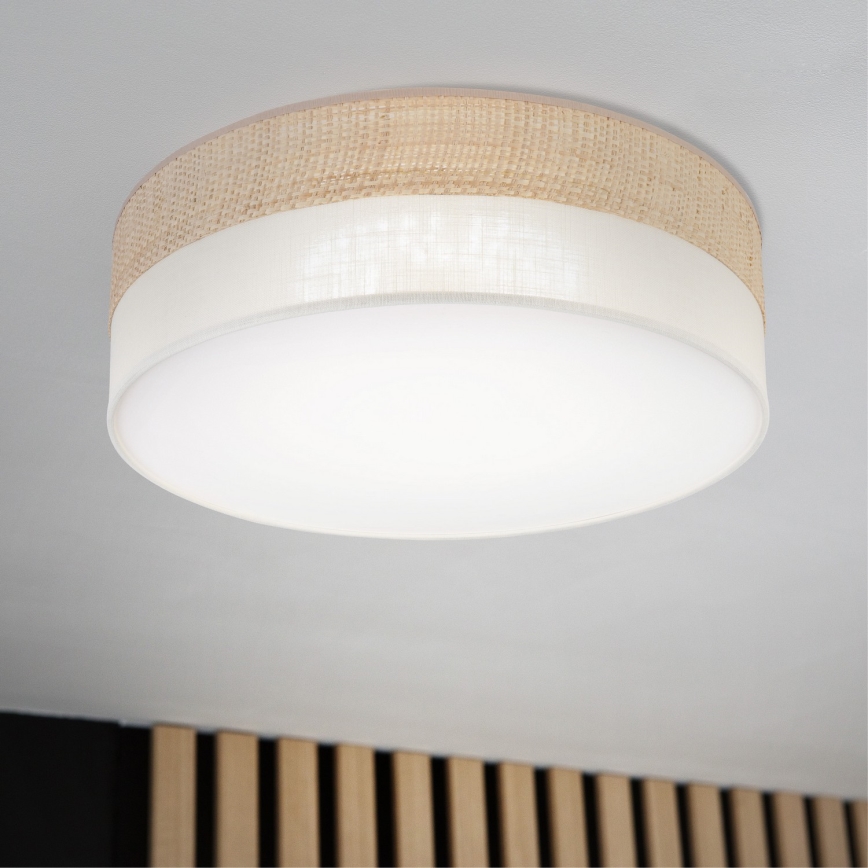 Luminaria de techo LED SIRJA BOHO LED/36W/230V 4000K Ø 45 cm beige/crema