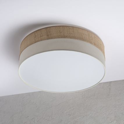Luminaria de techo LED SIRJA BOHO LED/36W/230V 4000K Ø 45 cm beige/crema