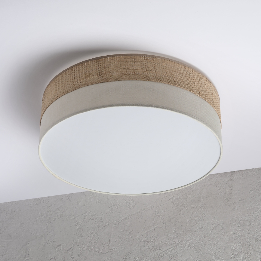 Luminaria de techo LED SIRJA BOHO LED/36W/230V 4000K Ø 45 cm beige/crema