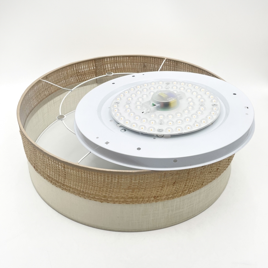 Luminaria de techo LED SIRJA BOHO LED/36W/230V 4000K Ø 45 cm beige/crema