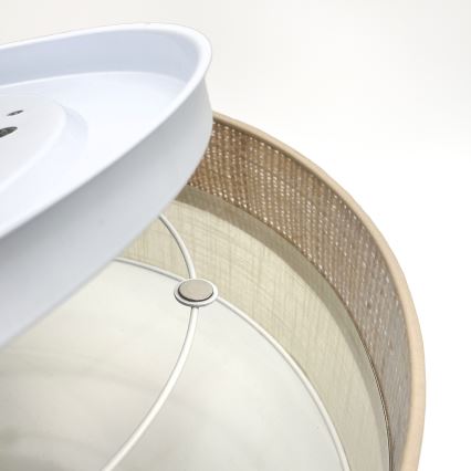 Luminaria de techo LED SIRJA BOHO LED/36W/230V 4000K Ø 45 cm beige/crema