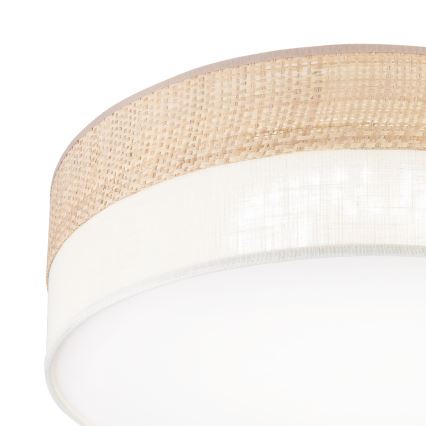 Luminaria de techo LED SIRJA BOHO LED/36W/230V 4000K Ø 45 cm beige/crema