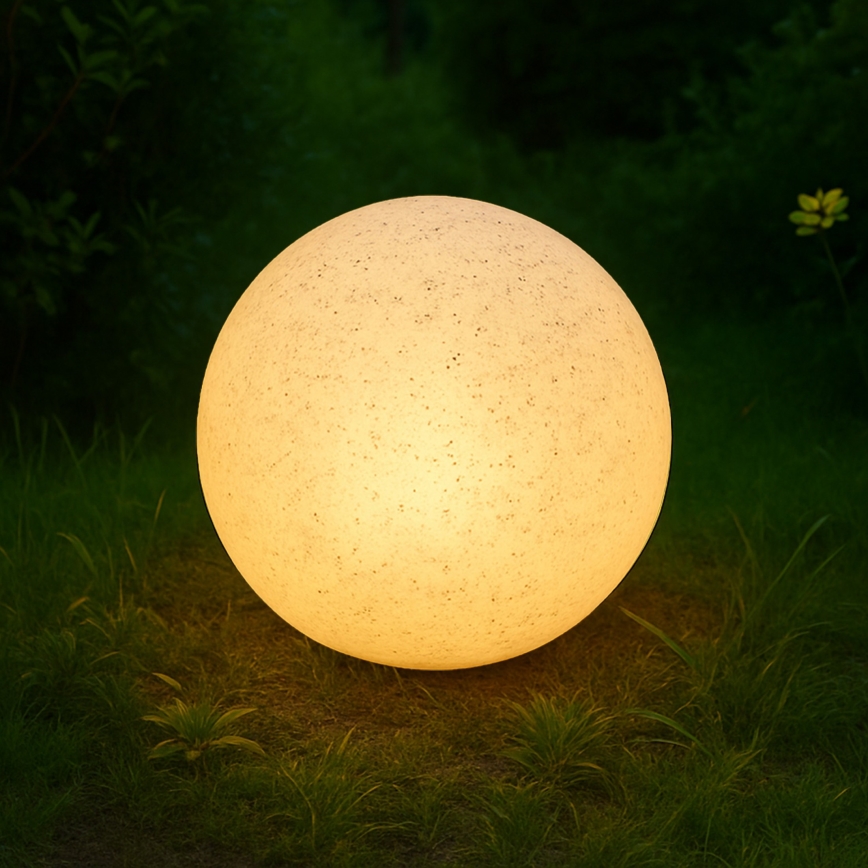 Luminaria decorativa de exterior LUMISTONE 1xE27/15W/230V IP65, diámetro 25 cm